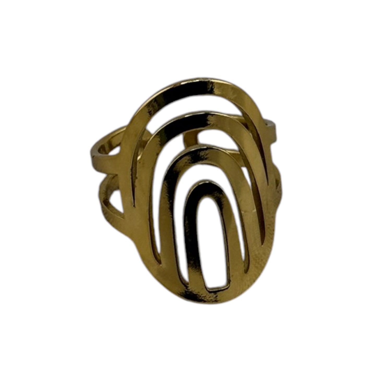 Gold Outlined Arch Ring