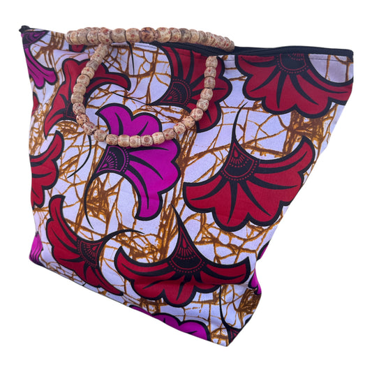 Pink and Red Fleur de Mariage Bag