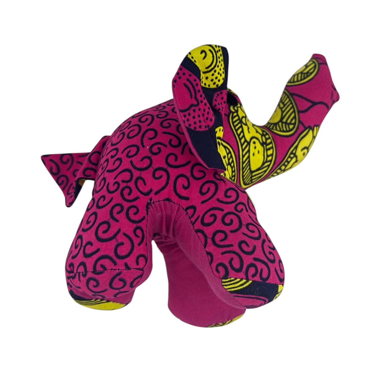 Mini African Print Stuffed Elephant