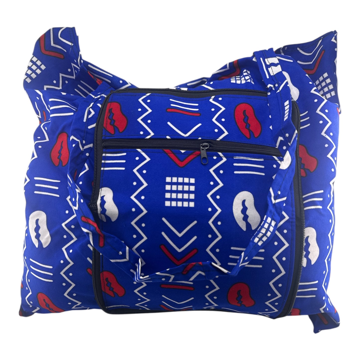 African Print Collapsible Tote Bags