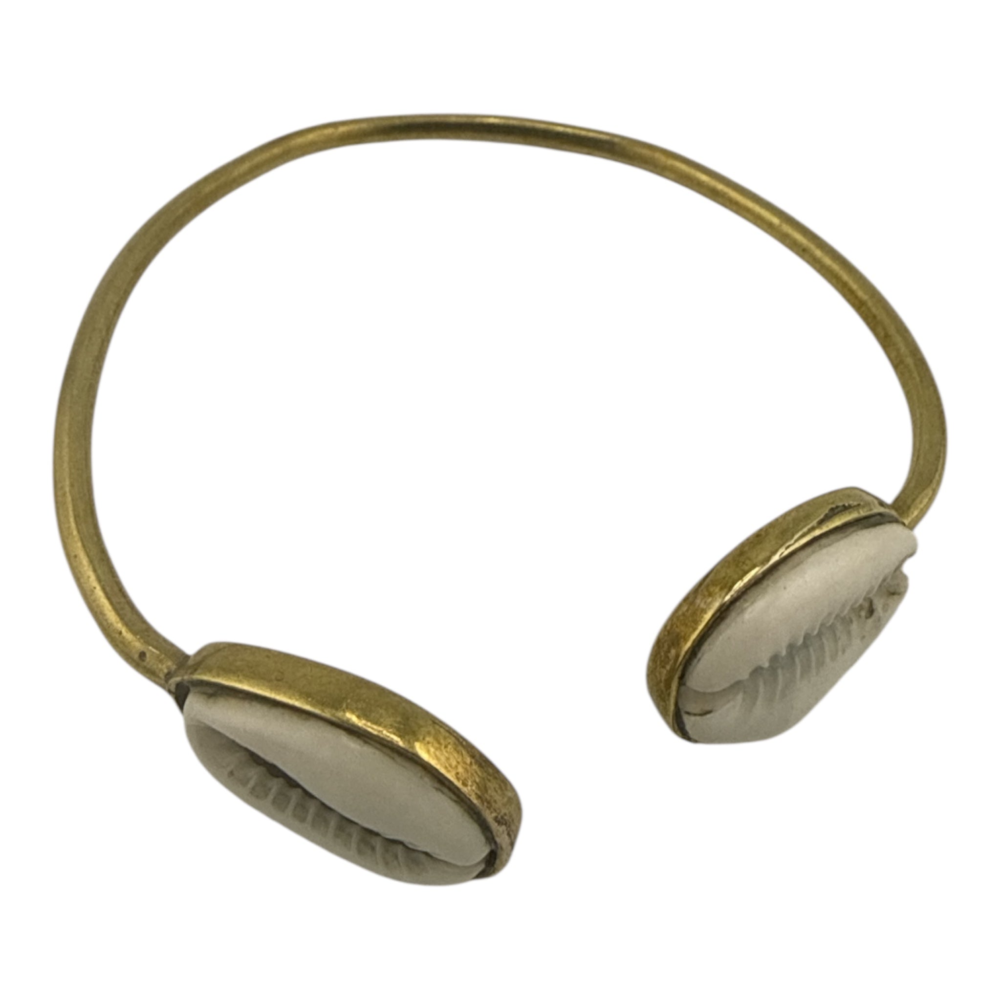 Bronze Double Cowrie Shell Cuff Bracelet – semodafrique