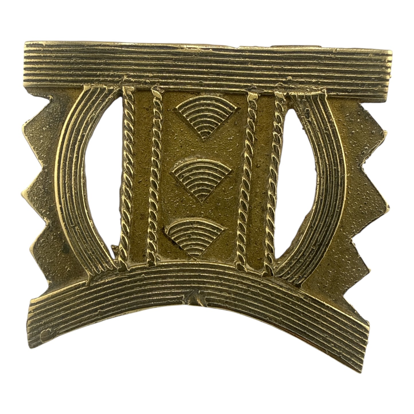 African Bronze Shield Ring