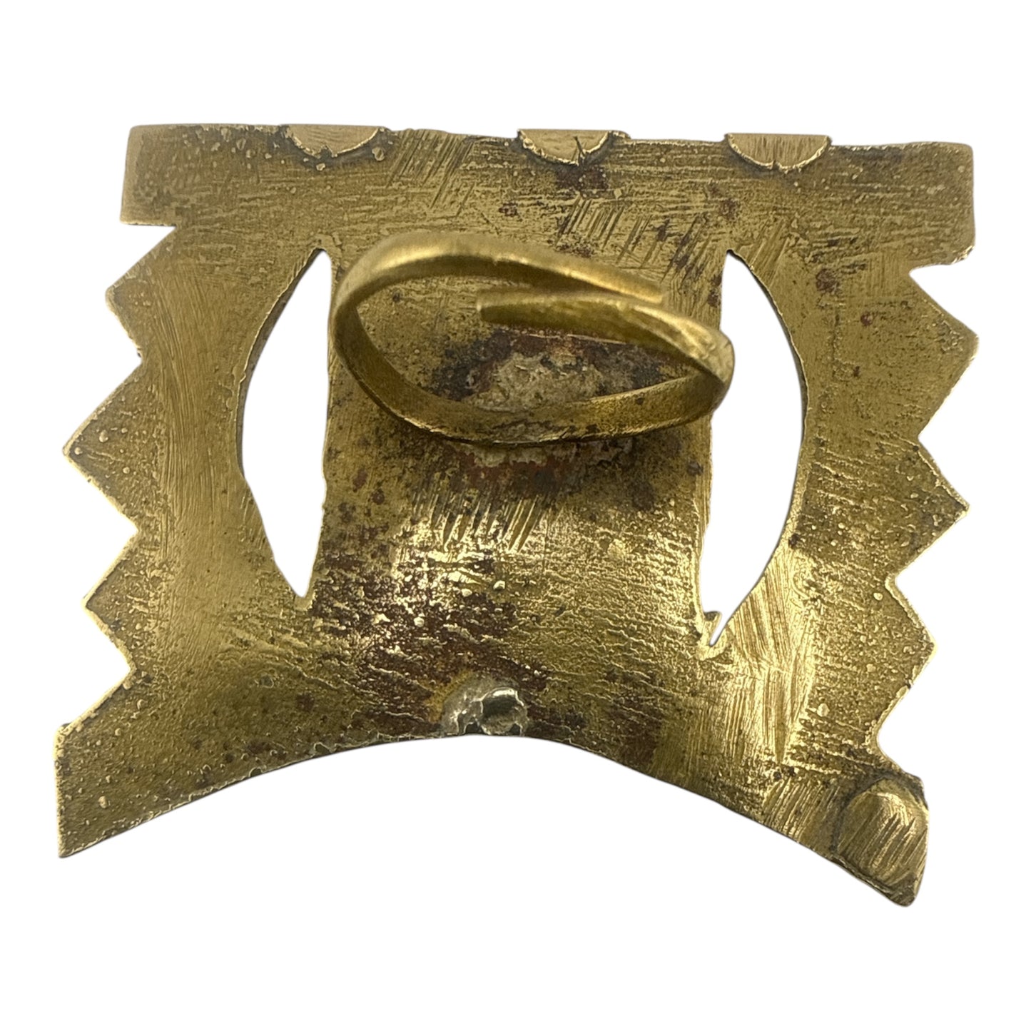 African Bronze Shield Ring