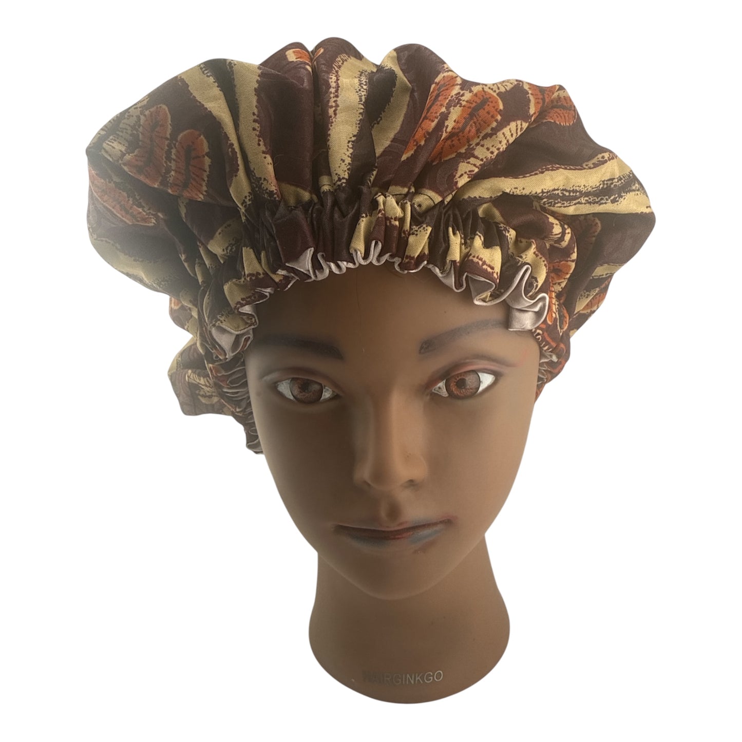 African Print Satin Bonnets