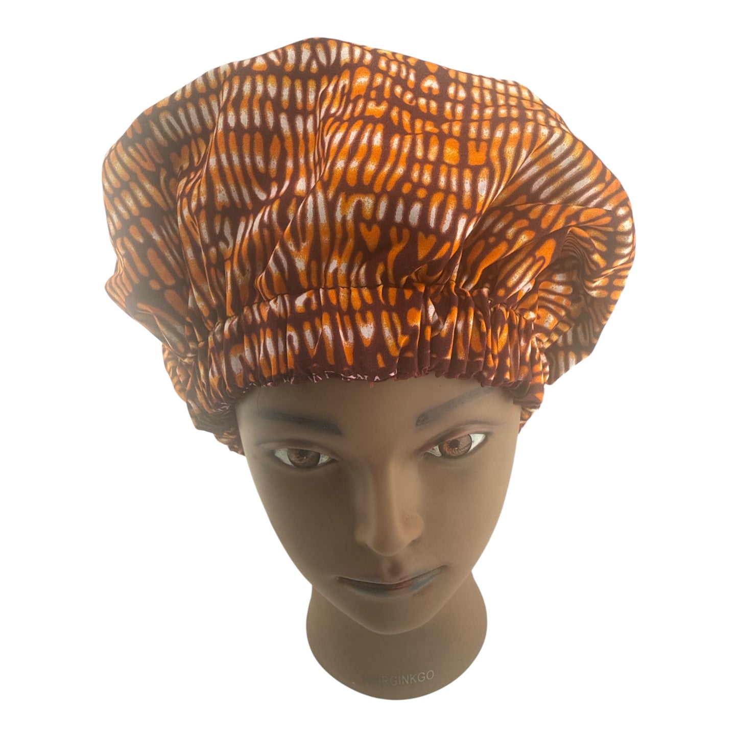 African Print Satin Bonnets