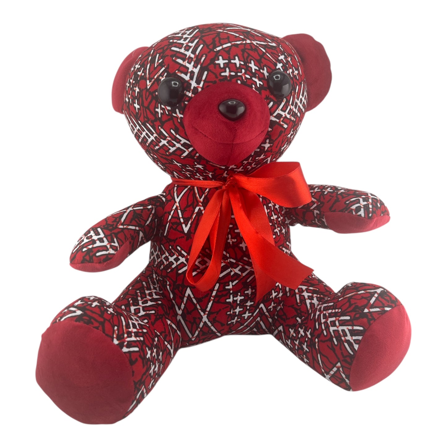 African Print Teddy Bear Stuffed Animal